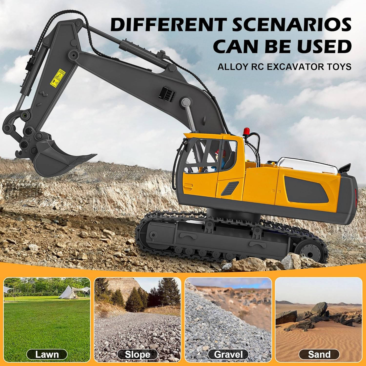 4WD Remote Control Excavator Bulldozer Dump - Image 3
