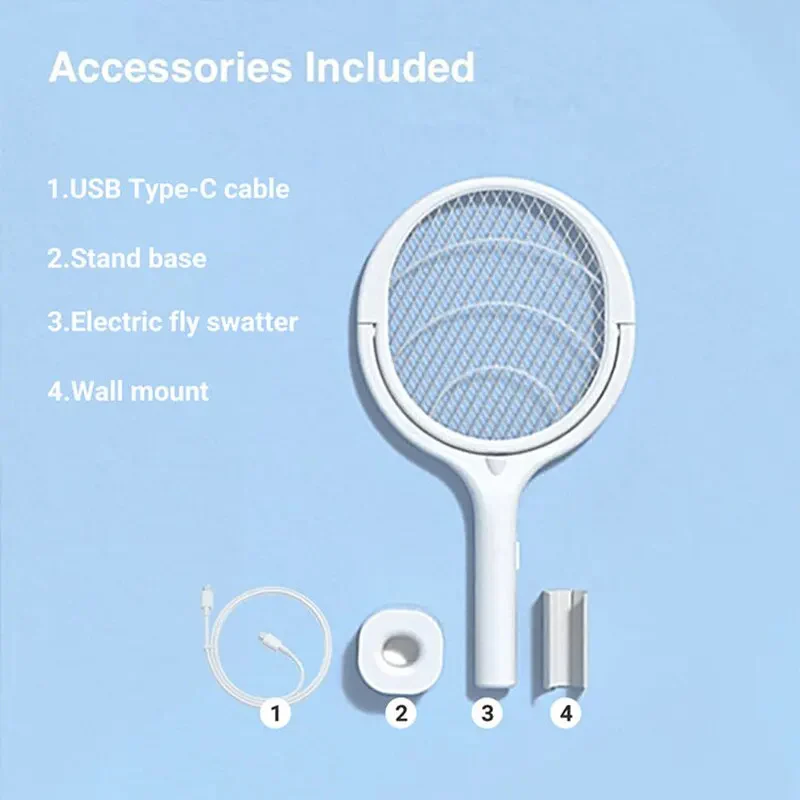 5 in 1 Fast Charging Bug Zapper Racket - Image 2
