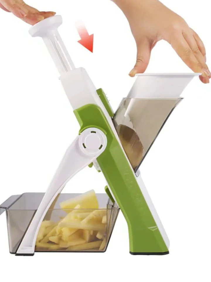 5-in-1 Vegetable Slicer with Collecting Tray - Image 2