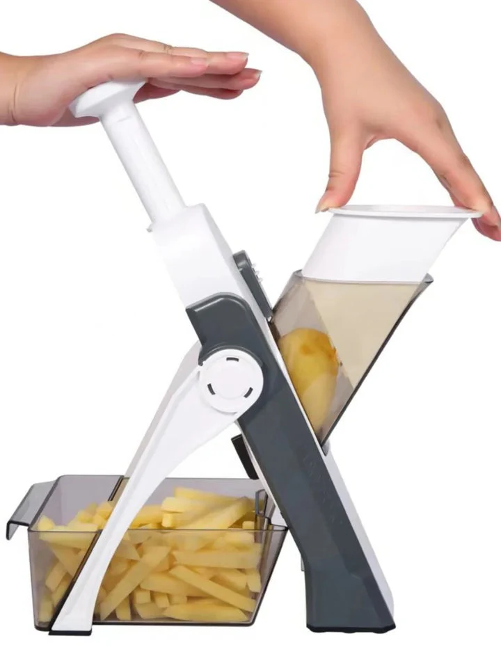 5-in-1 Vegetable Slicer with Collecting Tray - Image 4