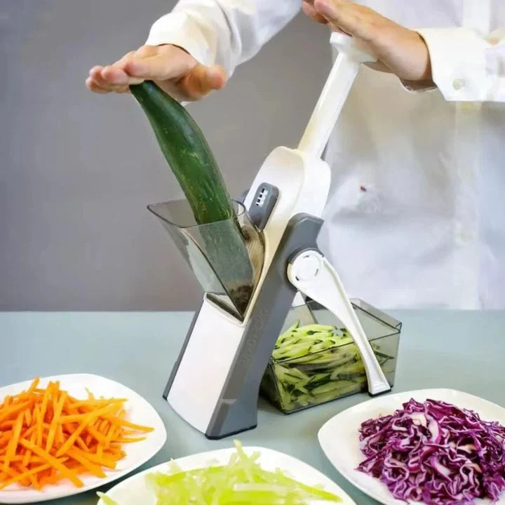 5-in-1 Vegetable Slicer with Collecting Tray - Image 5