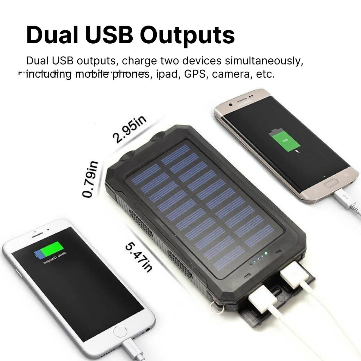 500000 MAH Solar Charger, Waterproof Power Bank, External - Image 3