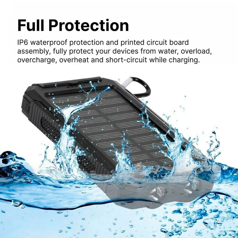 500000mAh Solar Charger Waterproof Power Bank External - Image 12