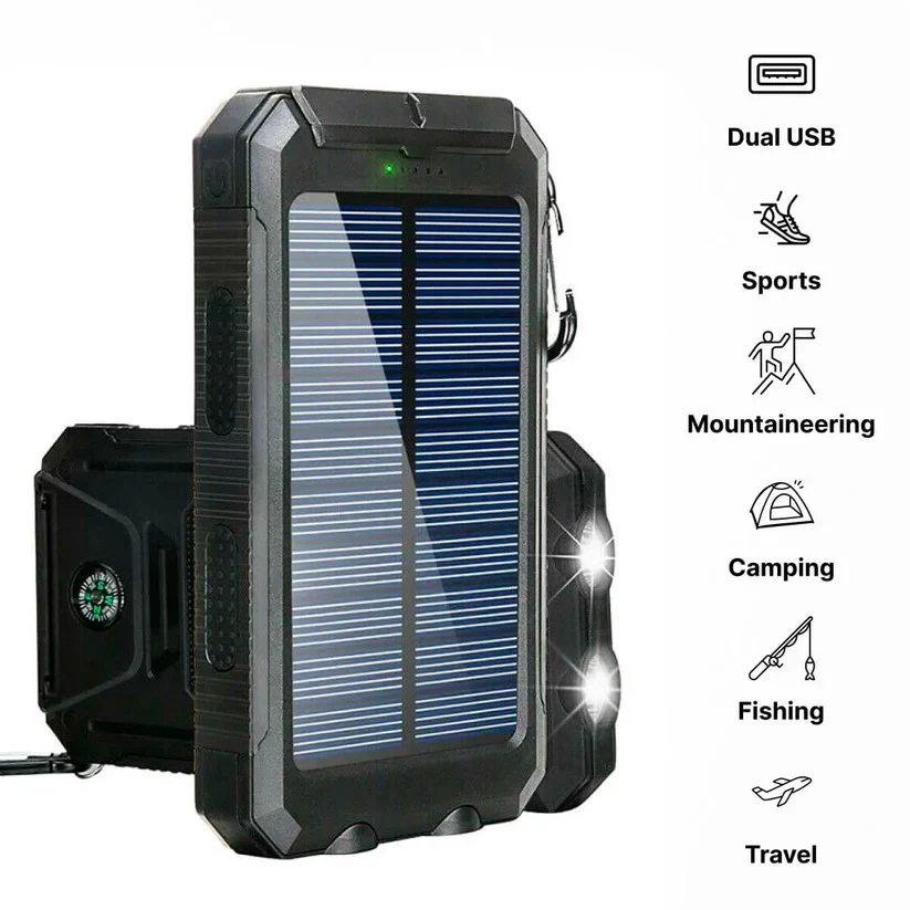 500000mAh Solar Charger Waterproof Power Bank External - Image 14