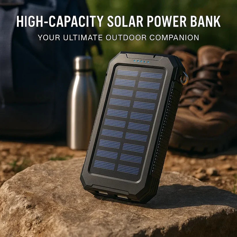 500000mAh Solar Charger Waterproof Power Bank External - Image 4