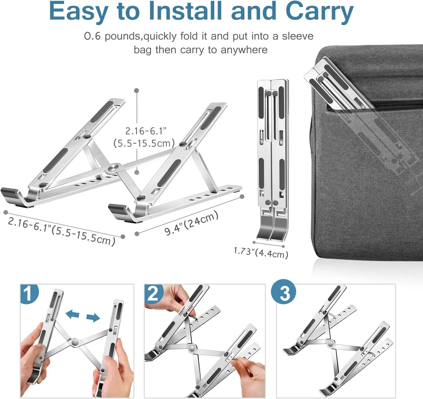 Foldable Portable Laptop Stand - Image 2