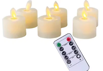 6 Pcs Realistic Flameless Candles With Remote - Image 2