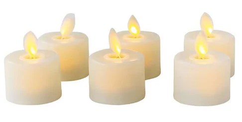 6 Pcs Realistic Flameless Candles With Remote - Image 3