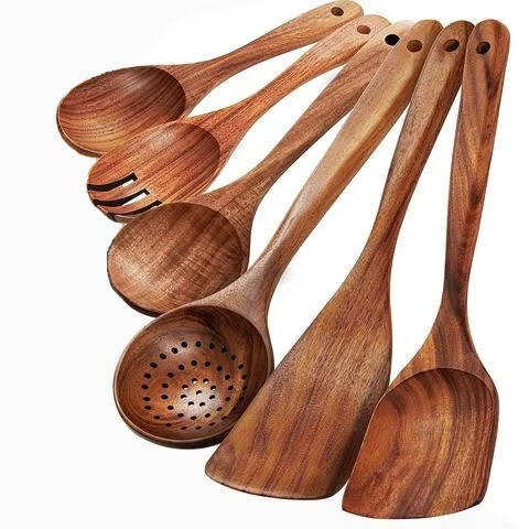 6pcs Wooden Utensils Set - Image 2