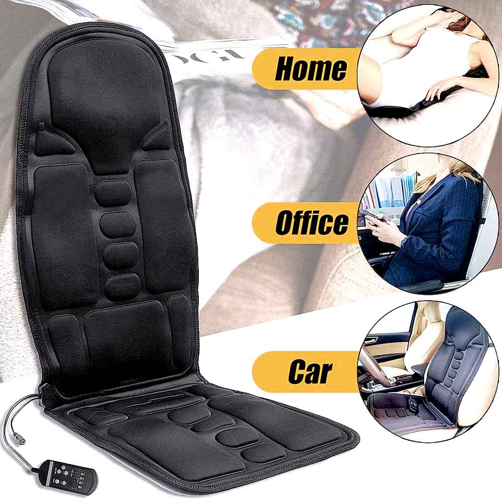 8 Mode Massage Chair Pad With Heated Back Neck Cushion For Car & Home - Image 12