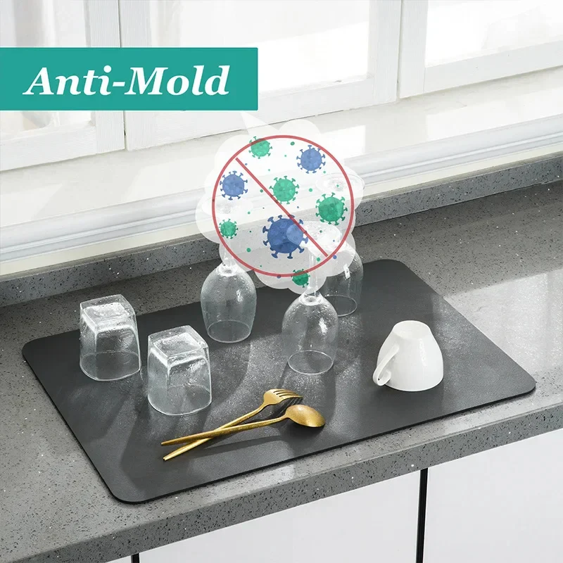 Absorbent Dish Drying Mat (30x40cm) - Image 2