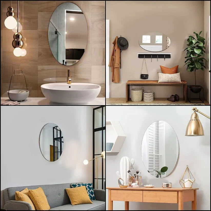 Adhesive Mirror | Oval Shape - Image 4