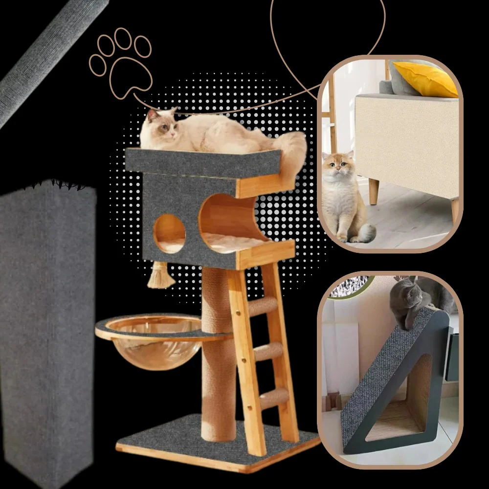 Adhesive Wall Mounted Cat Scratch Pad - Image 9