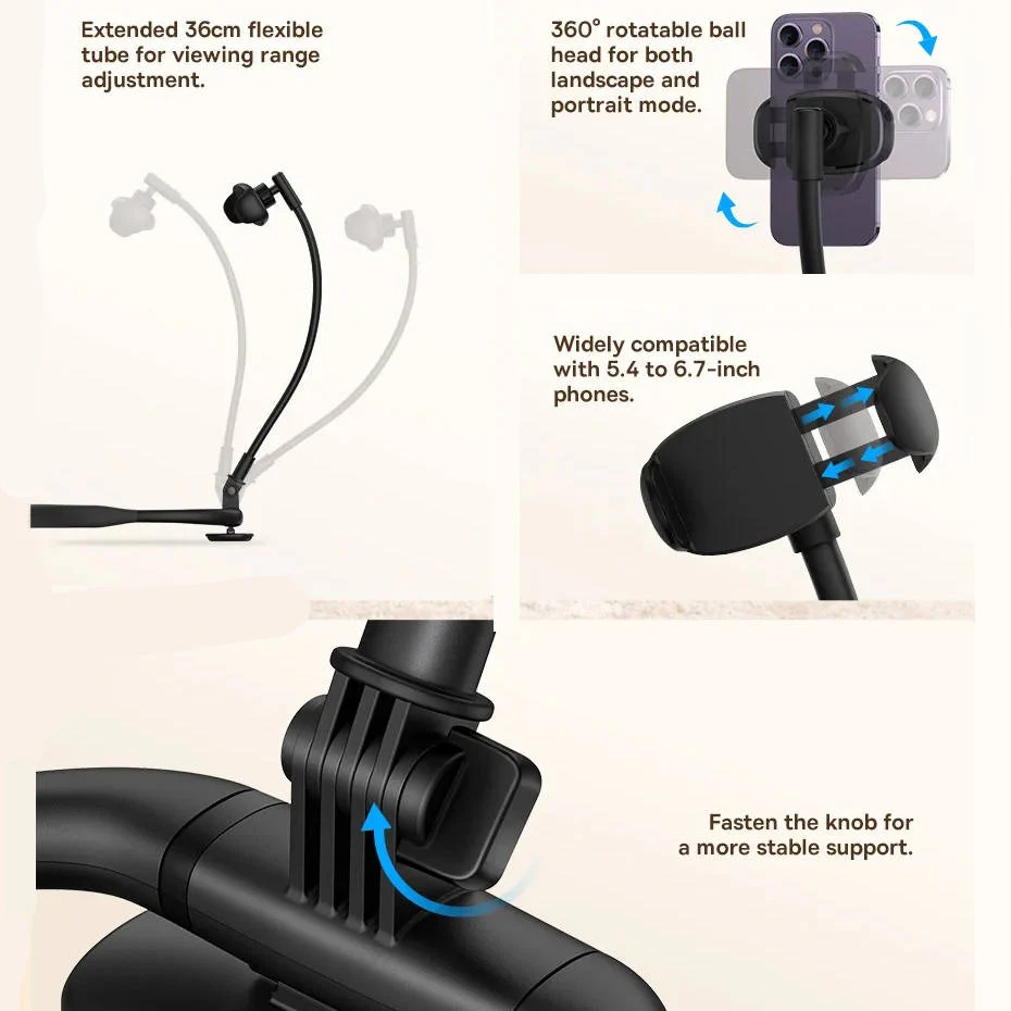 Adjustable Cell Phone Holder For Desk Bed And Mattress - Image 6