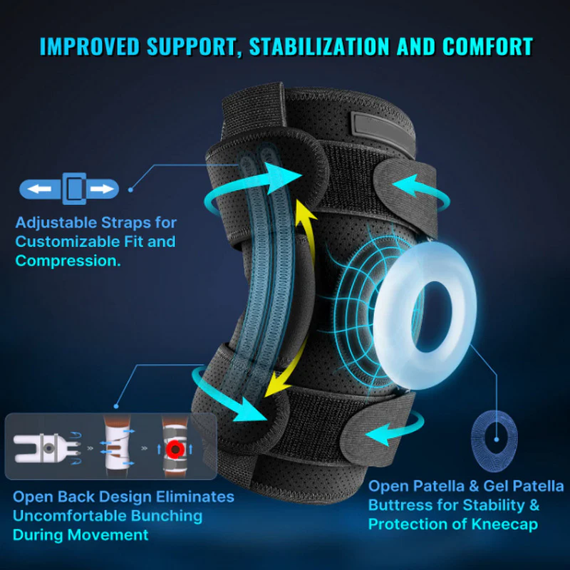 Adjustable Hinged Knee Brace For Meniscus Tear - Image 4