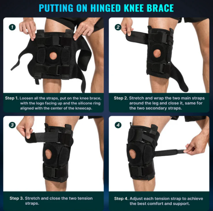 Adjustable Hinged Knee Brace For Meniscus Tear - Image 6