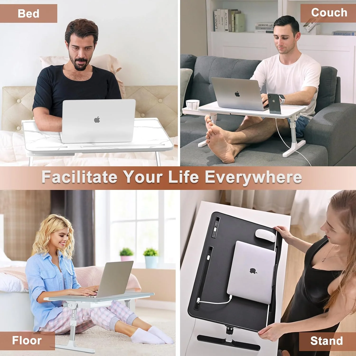 Adjustable Laptop Stand for Bed - Image 5