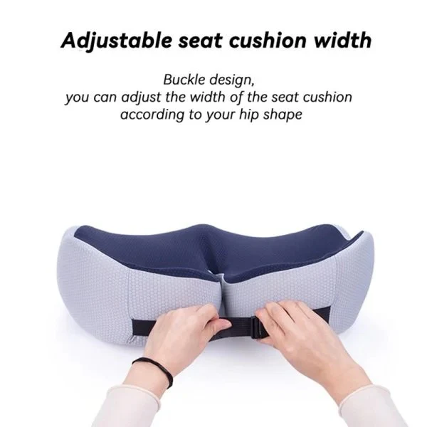Adjustable Memory Foam Sit Bone Relief Seat Cushion - Image 8