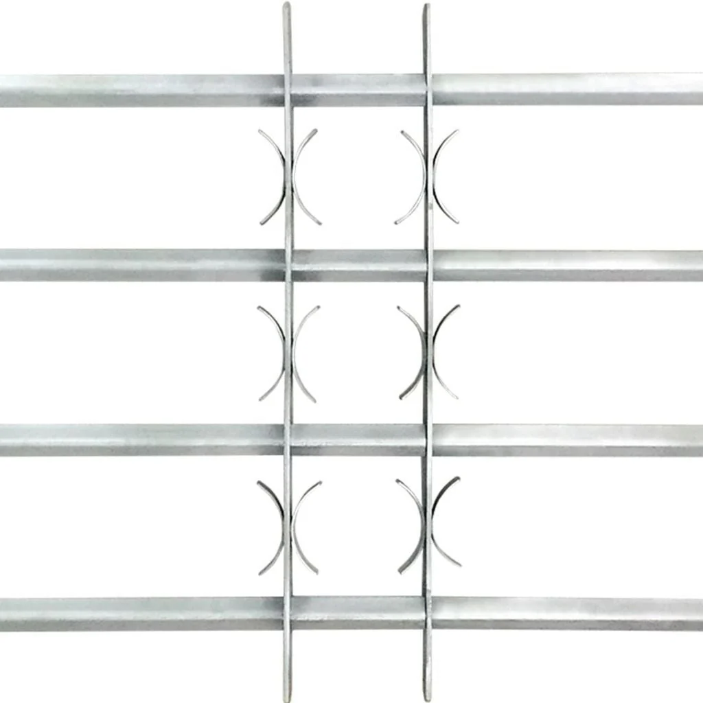 Adjustable safety grille for windows with 3 crossbars 700-1050 mm - Image 3