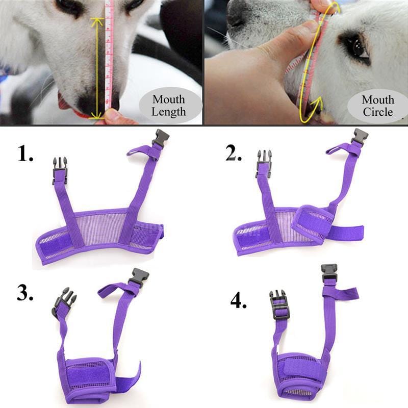 Adjustable Soft Dog Biting Muzzle Mouth Cover - Image 2