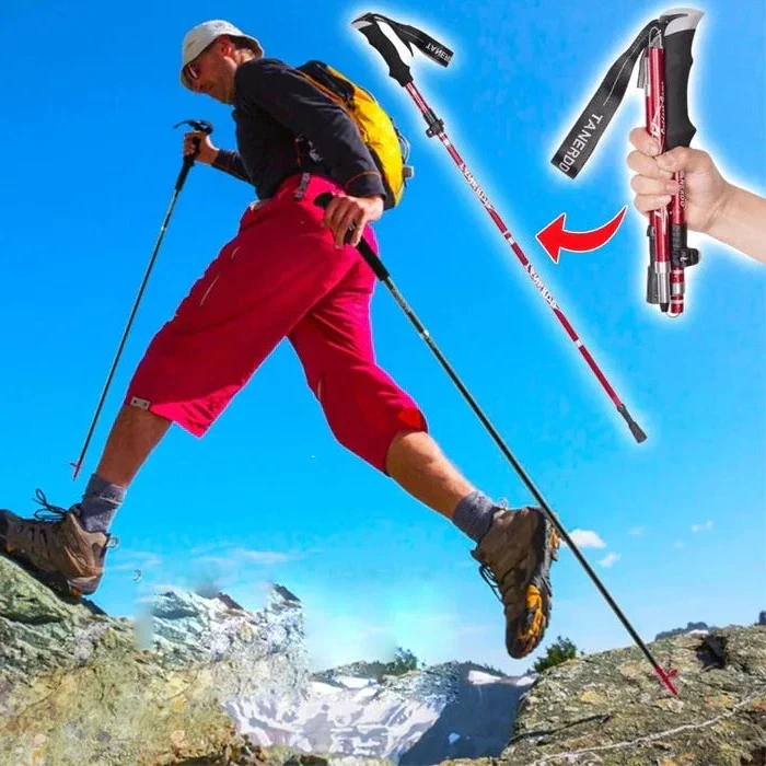 Adjustable Trekking Poles - Foldable Telescopic Pole - Image 2