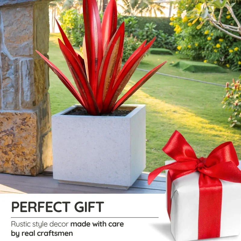 Agave Americana Metal Decorative Plant - Image 11