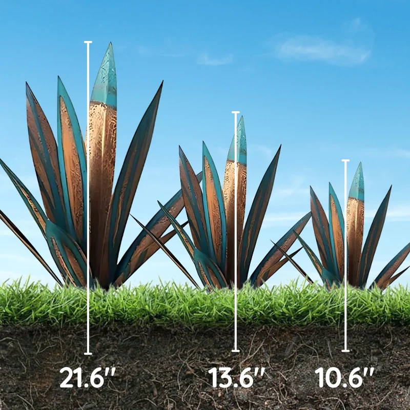 Agave Americana Metal Decorative Plant - Image 13