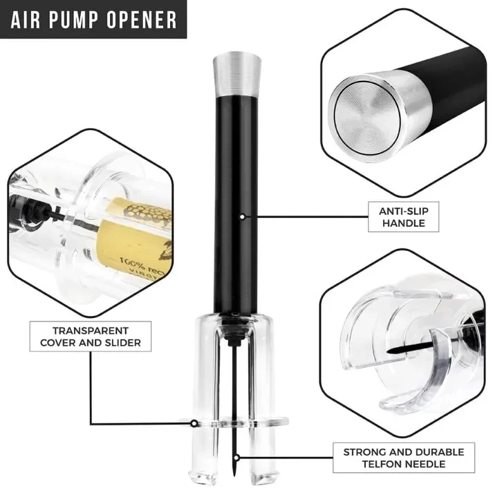 Air-Assist Wine Bottle Opening Set - Image 6