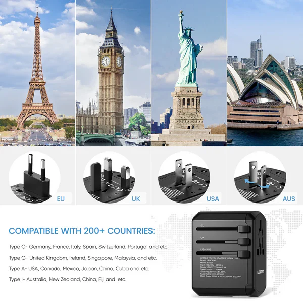 Multi-Port Travel Adapter - Image 3
