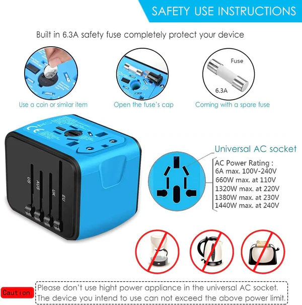 Multi-Port Travel Adapter - Image 5