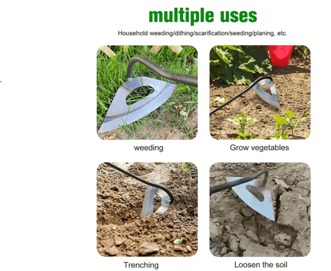 All Steel Hollow Hoe For Gardening - Image 7