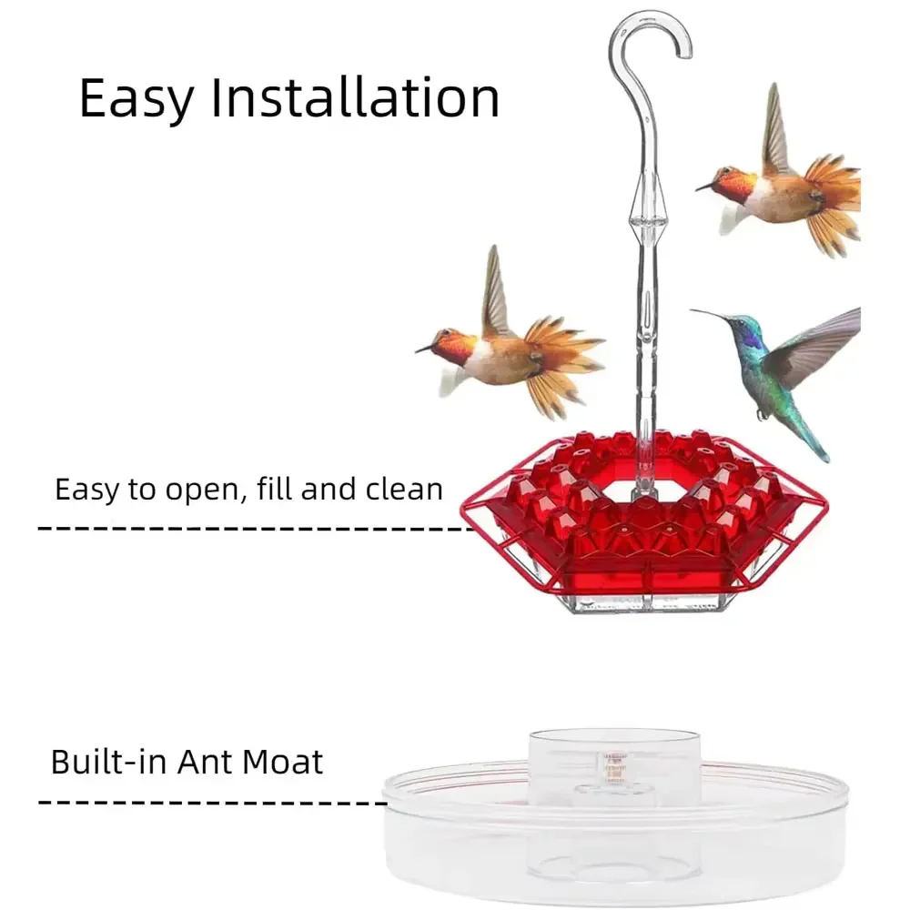 Ant Proof Hummingbird Feeder Outdoor Hanging Perch - Image 10