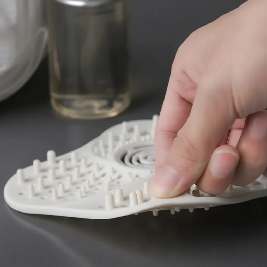 Anti Blocking Spiral Shower Drain Hair Catcher - Image 3