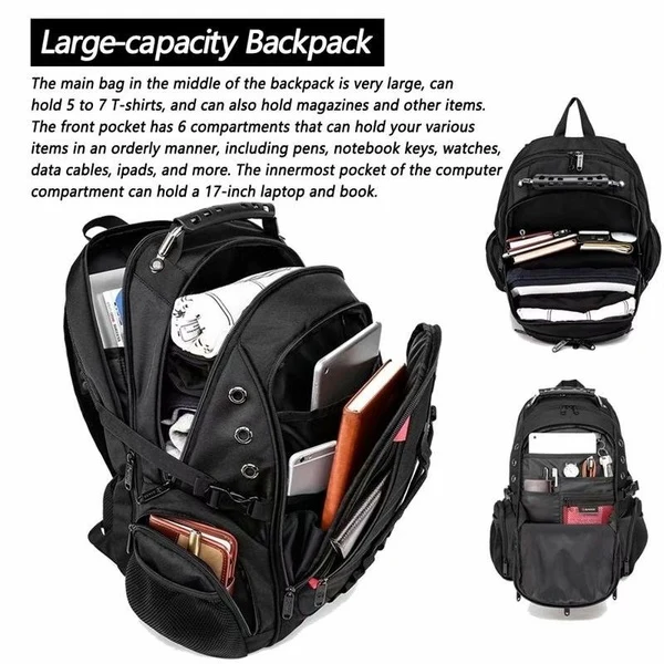 Anti-Theft Spacious Travel Backpack - Image 3
