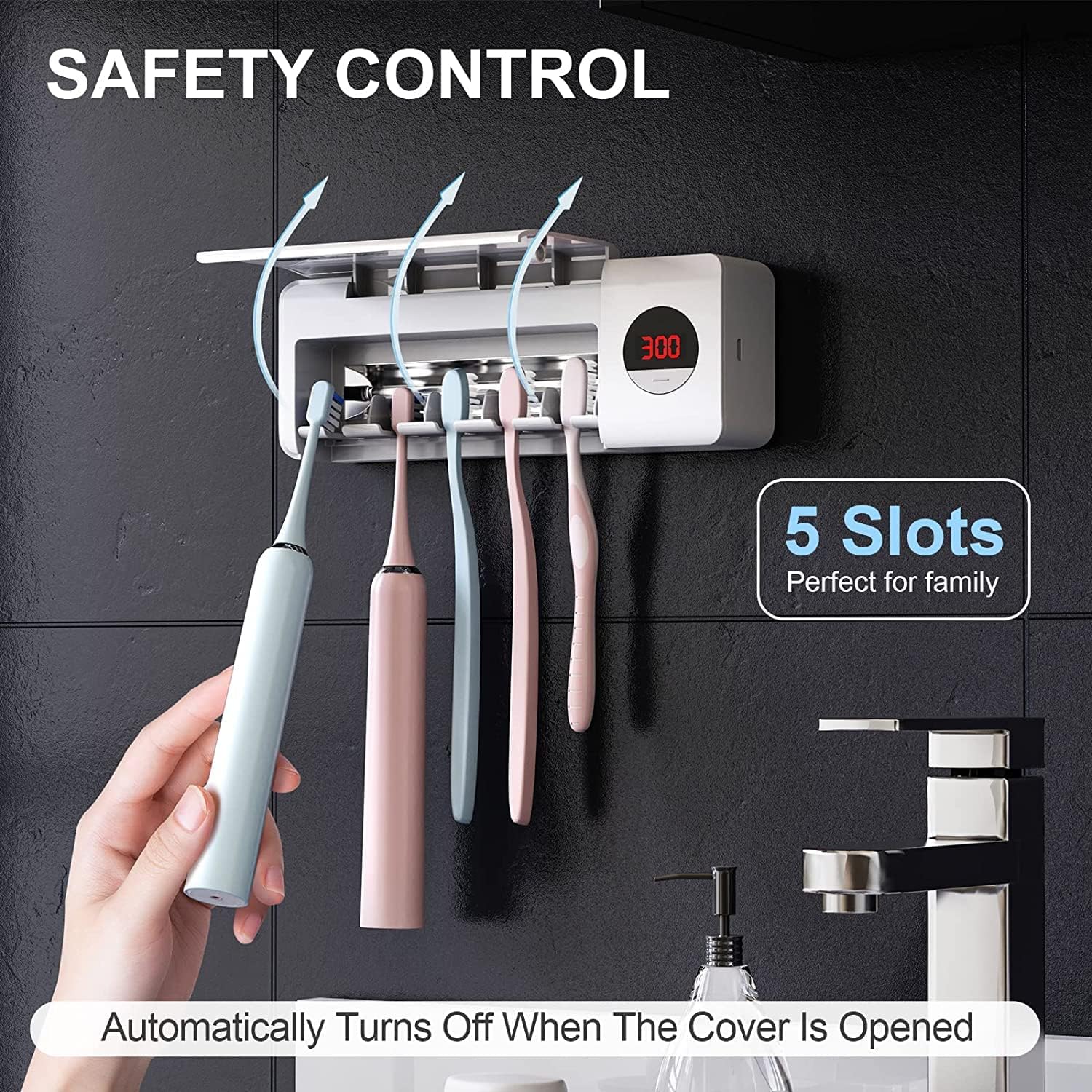 Antibacterial Toothbrush Sanitizer Holder - Image 4