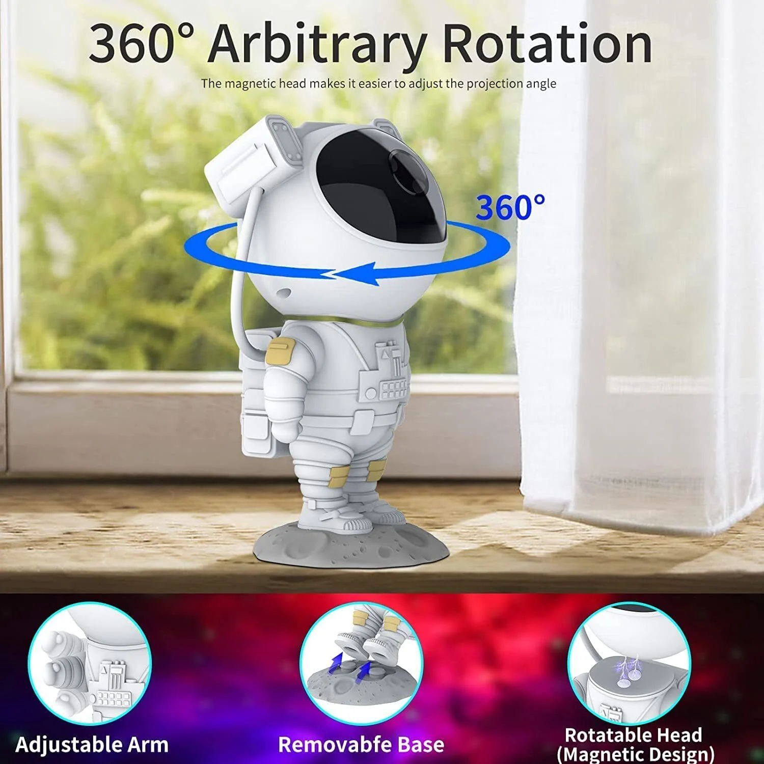Astronaut Projector Galaxy Starry Sky Night Light - Image 6