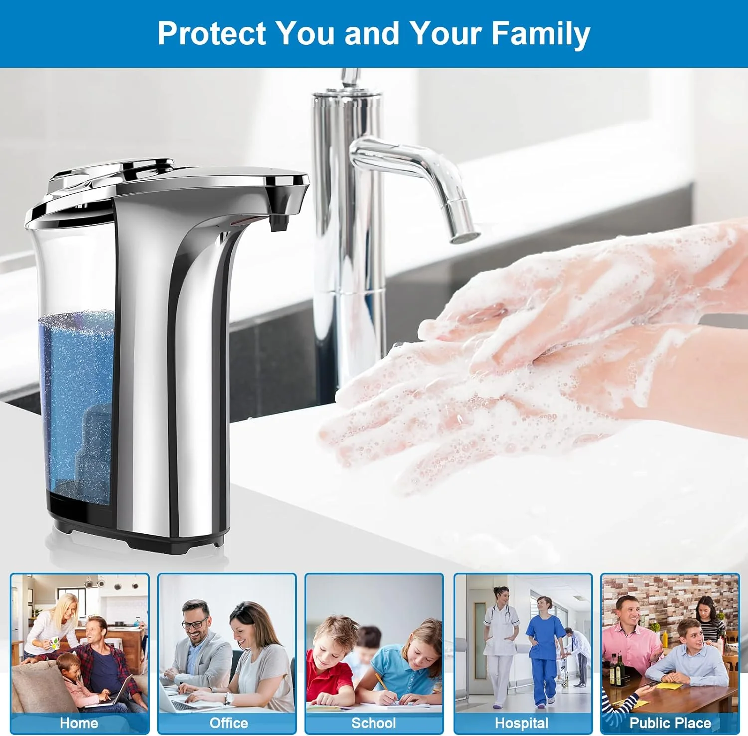 Automatic Touchless Dish Soap Dispenser For Kitchen And Bathroom - Image 3