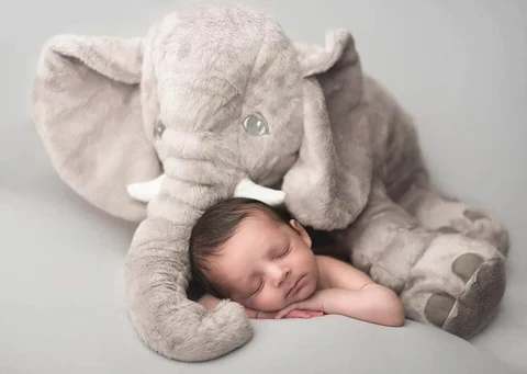 Baby Elephant Cuddle Pillow - Image 7