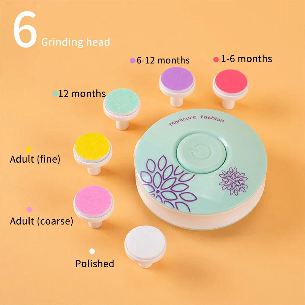 Baby Nail Trimmer with 6 Grinding Heads - Image 5
