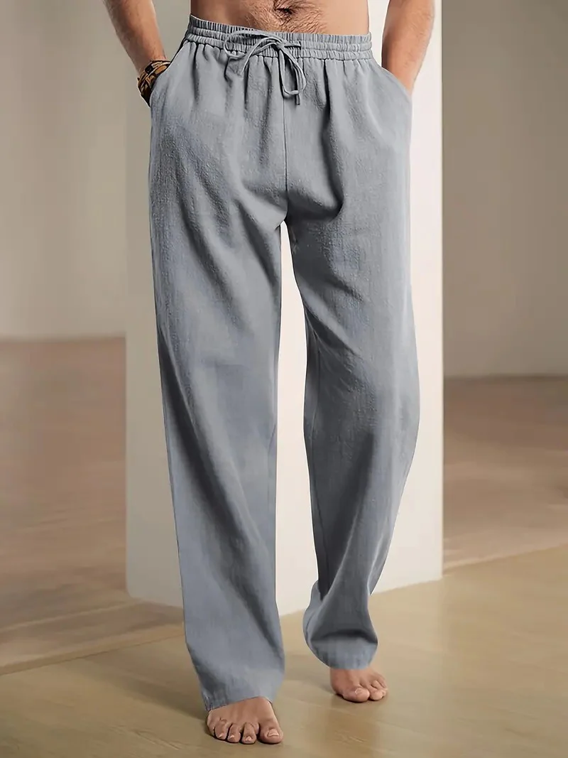 Baggy Linen Pants For Men - Image 11