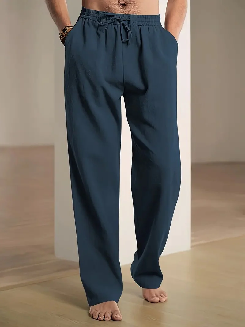 Baggy Linen Pants For Men - Image 12