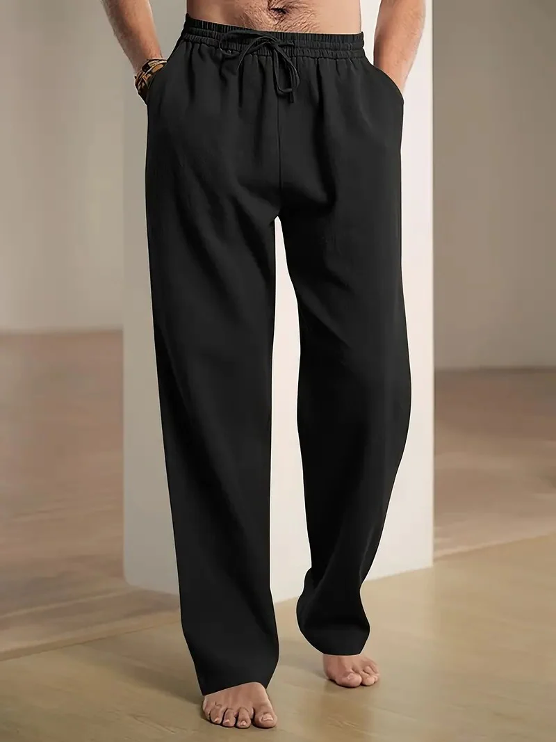 Baggy Linen Pants For Men - Image 14