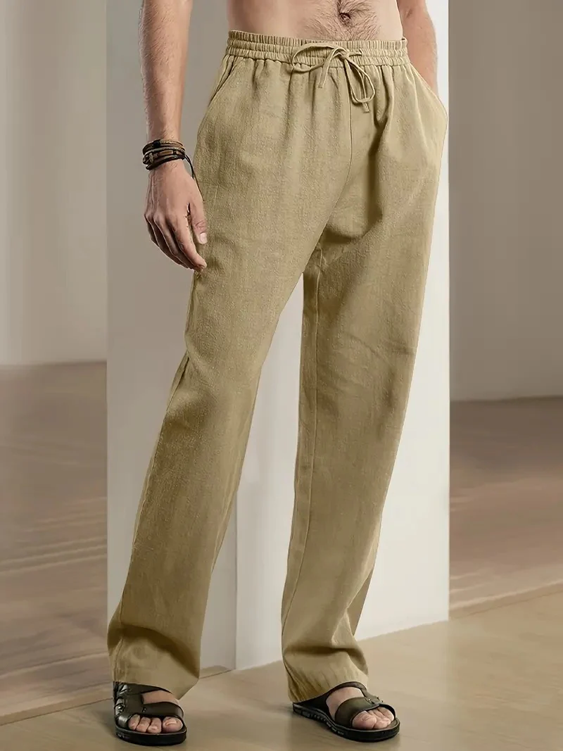 Baggy Linen Pants For Men - Image 7