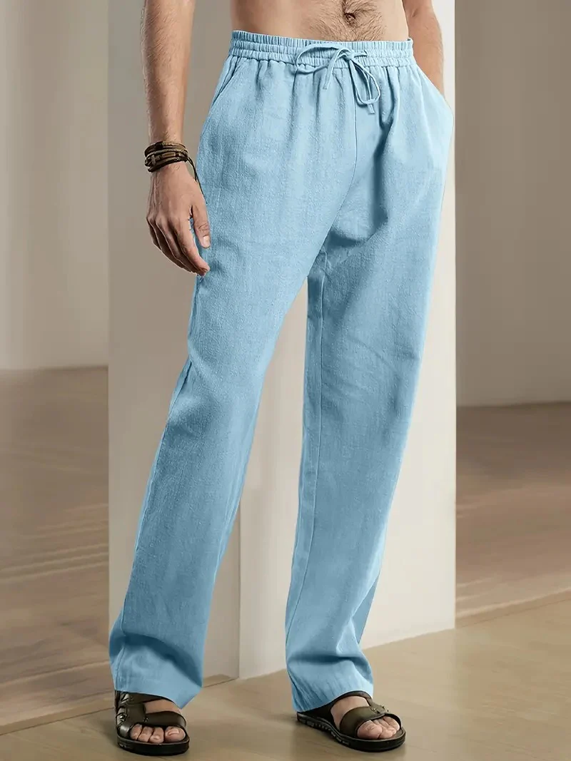 Baggy Linen Pants For Men - Image 8