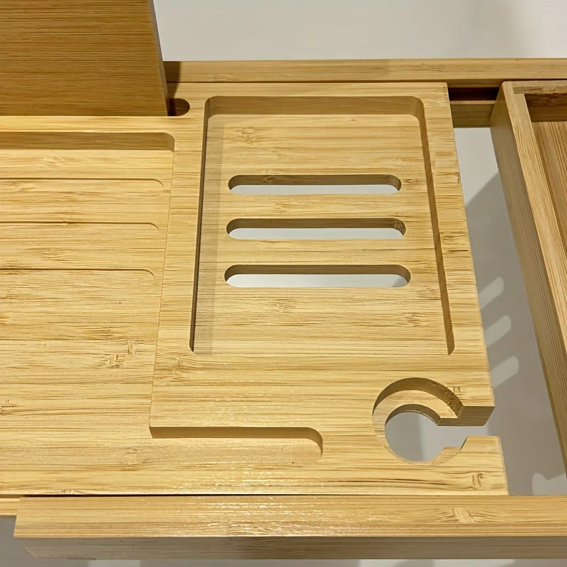 Bamboo Bathtub Tray - For Ultimate Relaxation - Image 8