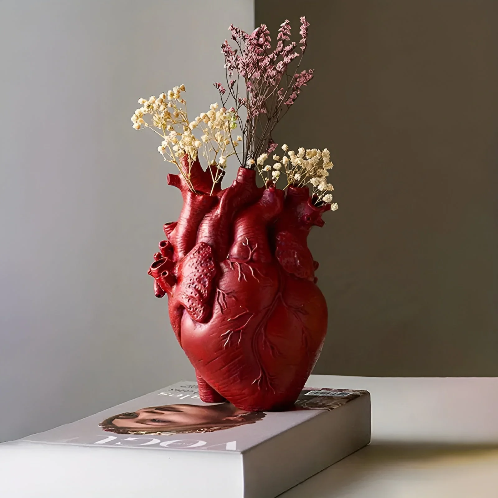 Bamboo & Wood Lively Heart-Shaped Vase - Image 5