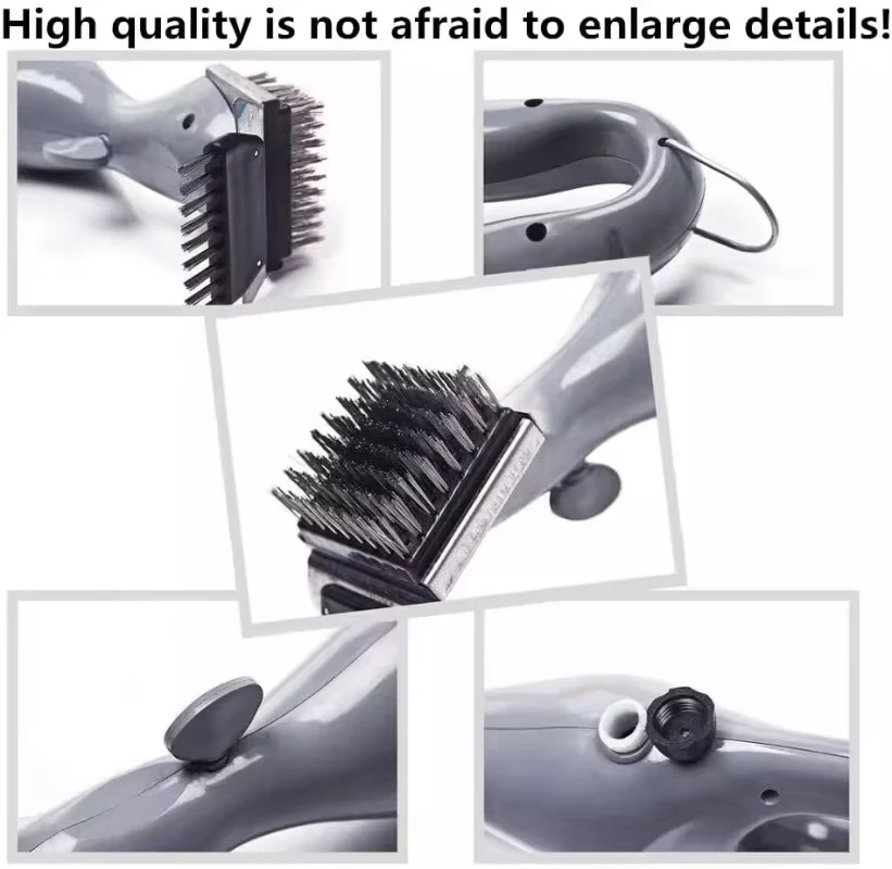 Barbecue Grill Outdoor Steam Cleaning Brush BBQ Cleaner Charcoal Scraper - Image 5