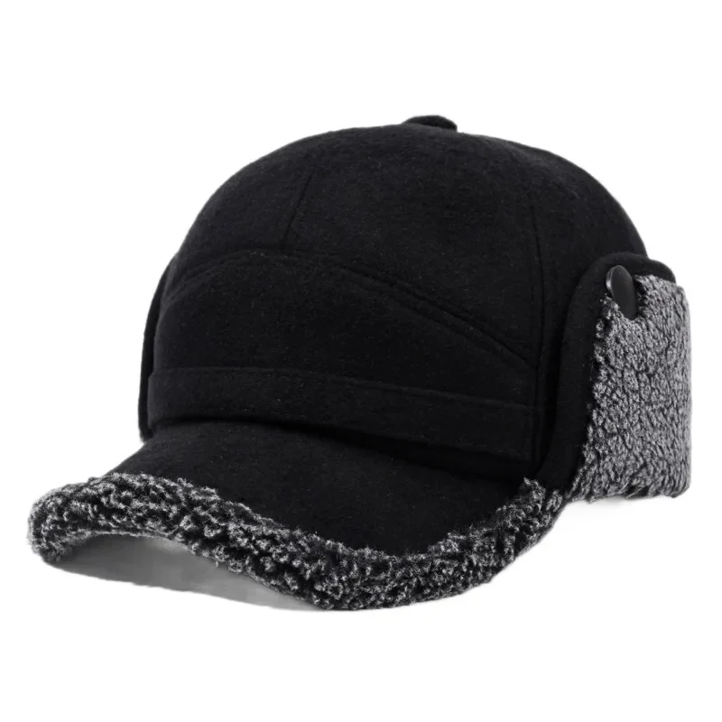 Baseball Cap with Fleece Earflaps for Winter - Image 3