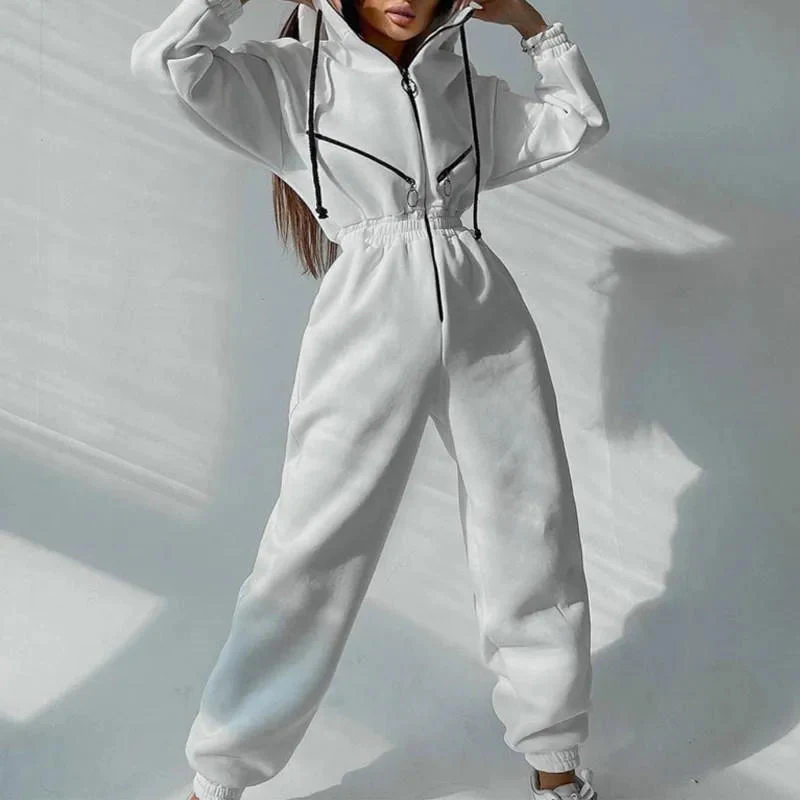 Basic Hooded Jumpsuit