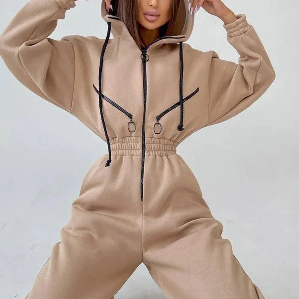 Basic Hooded Jumpsuit - Image 2